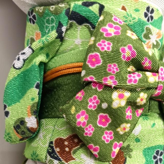 ビッグリボンはろうきてぃ 和装ちりめんぬいぐるみM抹茶Ver. 爆買