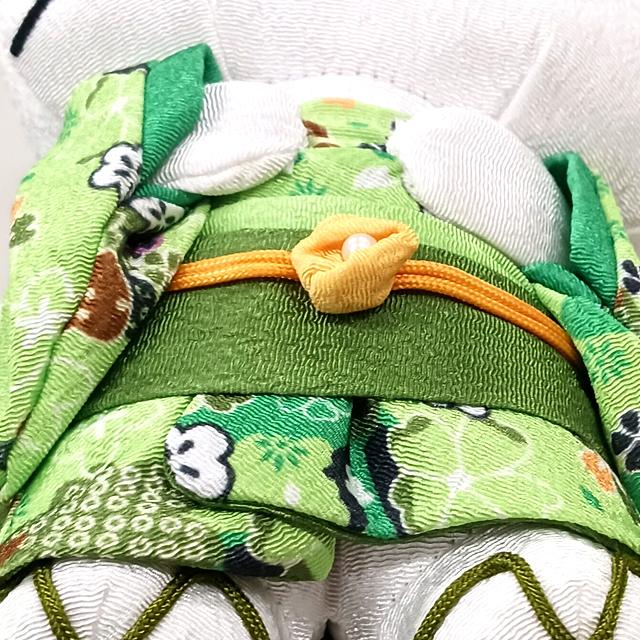 ビッグリボンはろうきてぃ 和装ちりめんぬいぐるみM抹茶Ver. 爆買