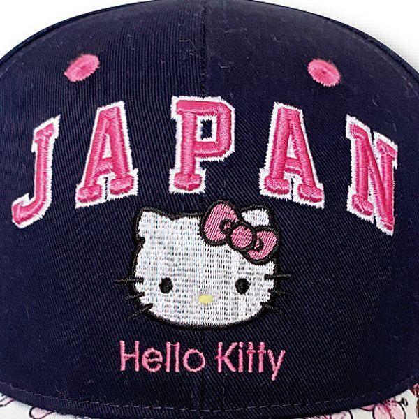 ロビン・ルス×ハローキティ「JAPAN CAP／桜フェイス」  (Robin Ruth Hello Kitty コラボ キャップ 帽子 キティバッグ  野球帽 JAPAN柄 日本 日本土産)｜premium-pony｜05