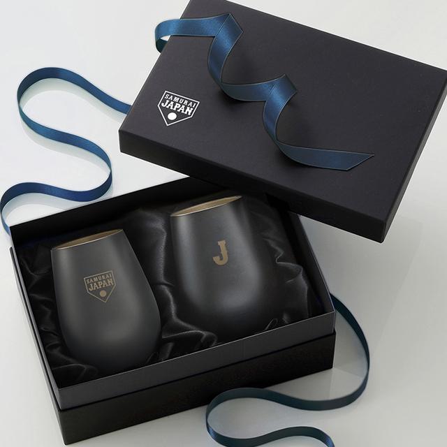 【受注生産品・限定】WBC 優勝記念 MVP 信楽焼き タンブラー 侍ジャパンタンブラーBlackGoldペア2種セット 465ml ドイツ製