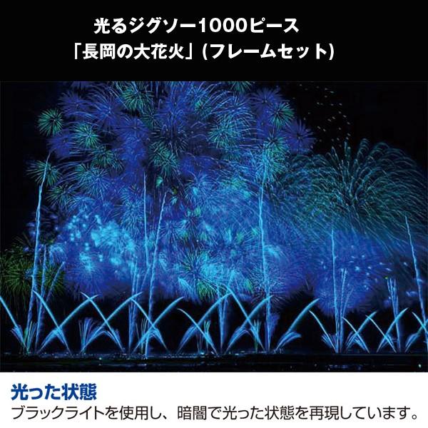 光るジグソー1000P「長岡の大花火/フレームセット」 (パズル,1000