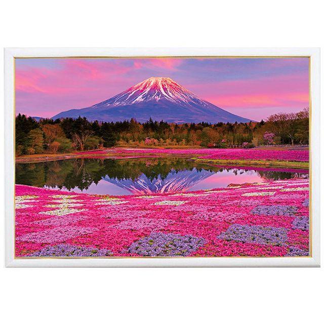 ジグソー日本の風景「夕陽に染まる富士」フレームセット(1000 ジグソー日本の風景「夕陽に染まる富士」フレームセット(1000