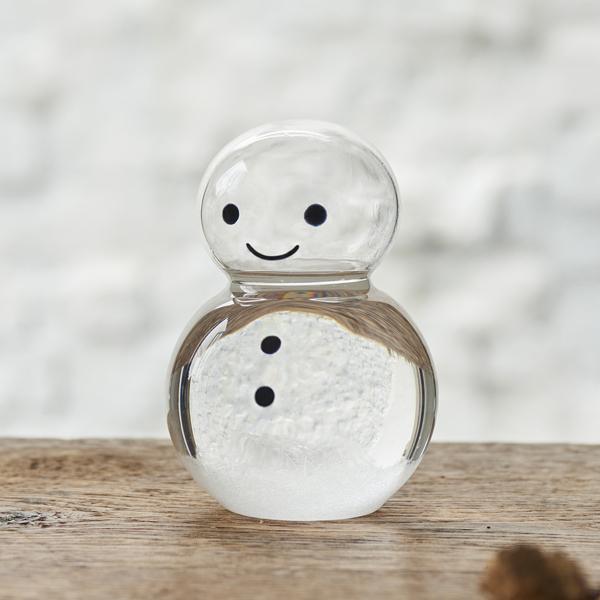 ストームグラスゆきだるま (卓上インテリア クリスマス スノーマン X