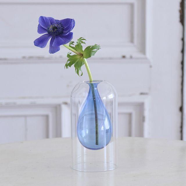 透明感が美しい「カラーガラスのフラワーベース」  (インテリア花瓶 一輪挿し ガラス製花瓶 カラーガラス フラワーベース花瓶ギフト 引っ越し祝い)｜premium-pony｜02