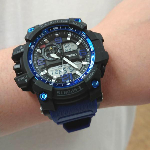 T-SPORTSティースポーツ5気圧防水アナデジウォッチ腕時計(アナログ