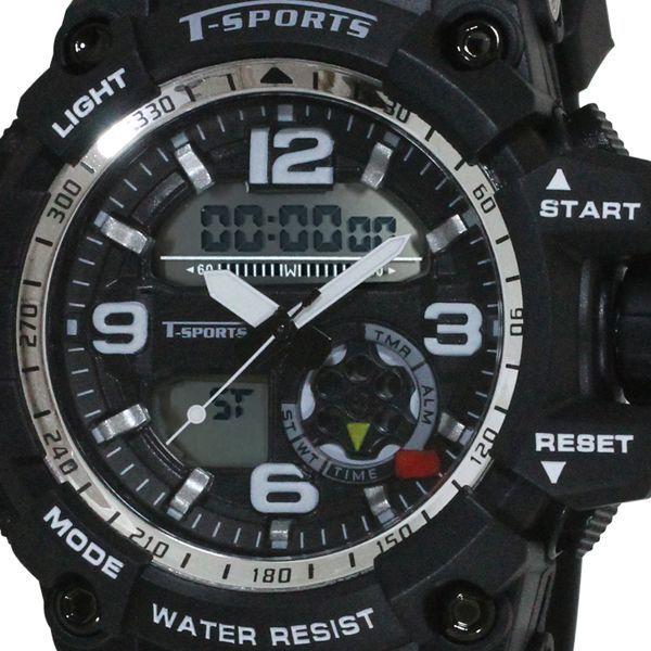 T-SPORTSティースポーツ5気圧防水アナデジウォッチ腕時計(アナログ