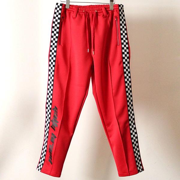 GALFY「ガルフィー」チェッカーラインジャージ182014 (パンツ メンズ レディース 男女兼用 犬 ヒップホップ系 ダンスウェア) GALFY「ガルフィー」チェッカーラインジャージ182014 (パンツ メンズ