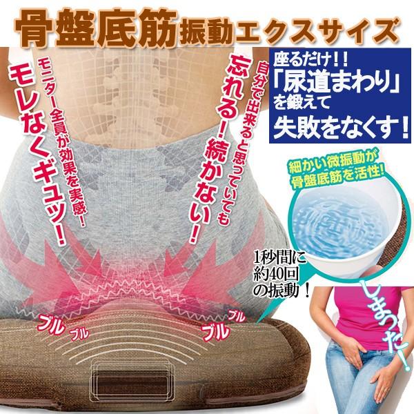 骨盤底筋エクササイズ「キュットブル」(シートクッション 座るだけ 失禁 尿漏れ 腰痛予防 姿勢調整 尿道 低反発 微振動 ゆるみ防止 加齢)