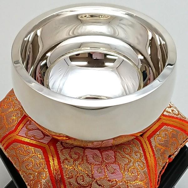 銀製おりん3.0寸(りん台付き）(内閣総理大臣賞受賞 金工作家 大淵光則