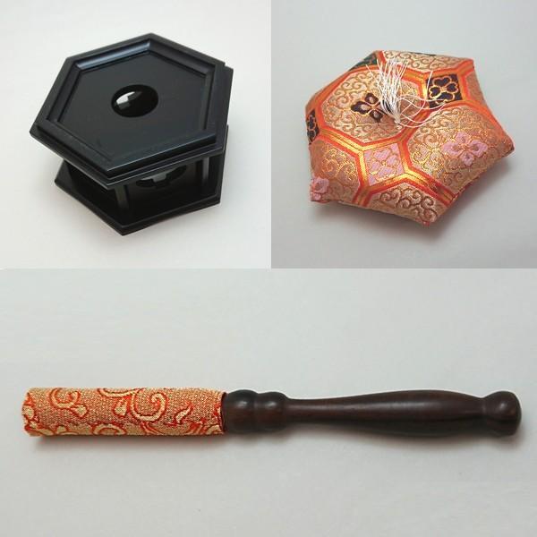 銀製おりん3.0寸(りん台付き）(内閣総理大臣賞受賞 金工作家 大淵光則