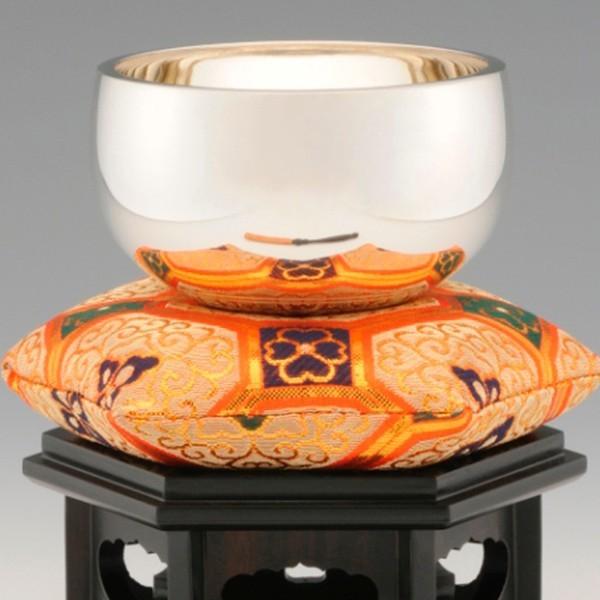 銀製おりん3.5寸(りん台付き）(内閣総理大臣賞受賞 金工作家 大淵光則