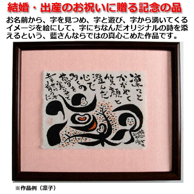 結婚・出産祝いギフト 藍浩之 世界でたった1つのオリジナル絵文字