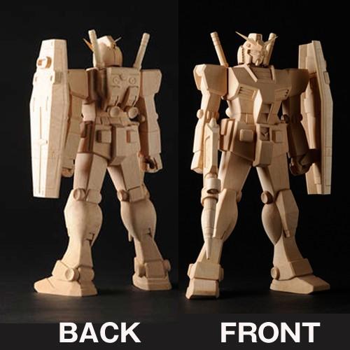 機動士ガンダムオフィシャル熟練仏師手彫り「木彫ガンダムRX-78