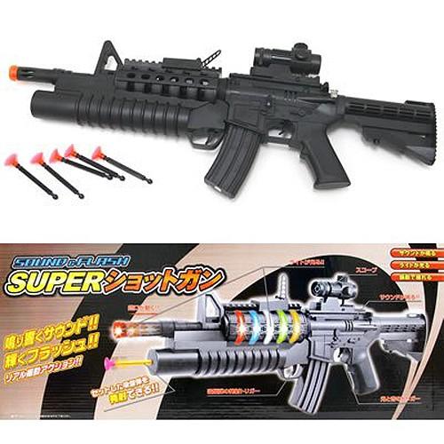 サウンド&フラッシュ スーパーショットガン(吸盤弾,音,光,鳴る,輝く