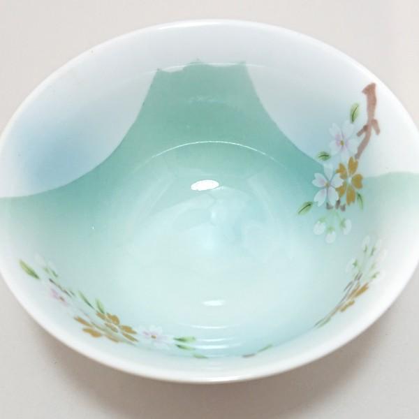 有田焼窯元・開運赤富士シリーズ「あけぼの美人茶碗」 (食器 陶器 ご飯