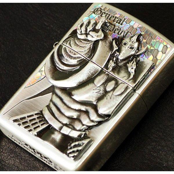 キン肉マン40周年記念メタルレリーフZIPPO(ダブルデザイン 躍動感 立体感 スクリーン 悪魔将軍 イブシ仕上げ エッチング)｜premium-pony｜03