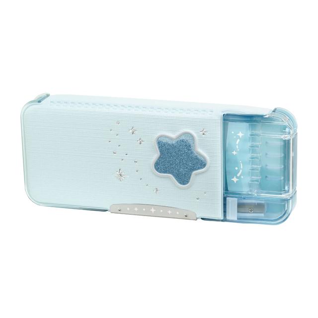 筆箱 えんぴつチェック両面筆入 ラメプリケ うかサポ リアナティアラ