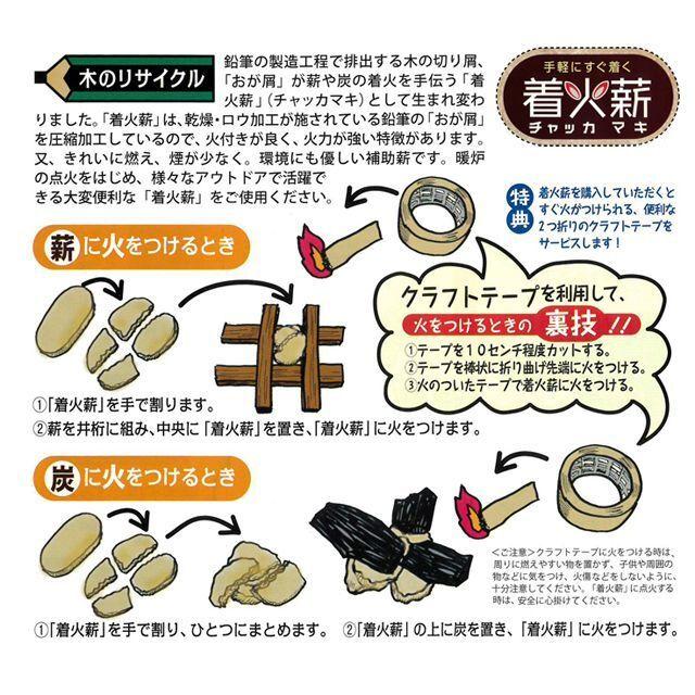 防災 キャンプ（鉛筆鉛筆屋さんが作った 手軽にすぐ着く着火薪）着火剤 