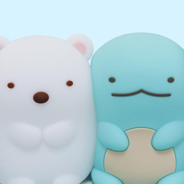 【みっくん】カバヤ　わんこシリーズ　おやすみ　おでかけ　おきがえ　20個 すみっコぐらしのおやすみライトミニ (すみっこぐらし しろくま