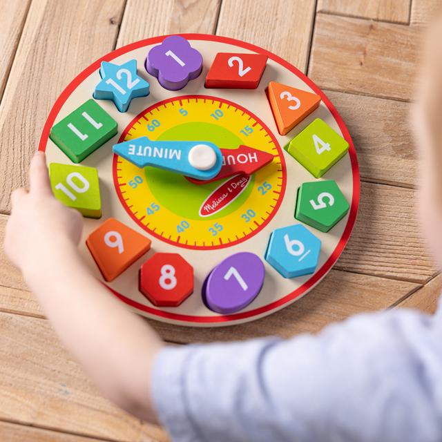 爆買 Melissa＆Doug（メリッサ＆ダグ）幼児玩具「形合わせ時計