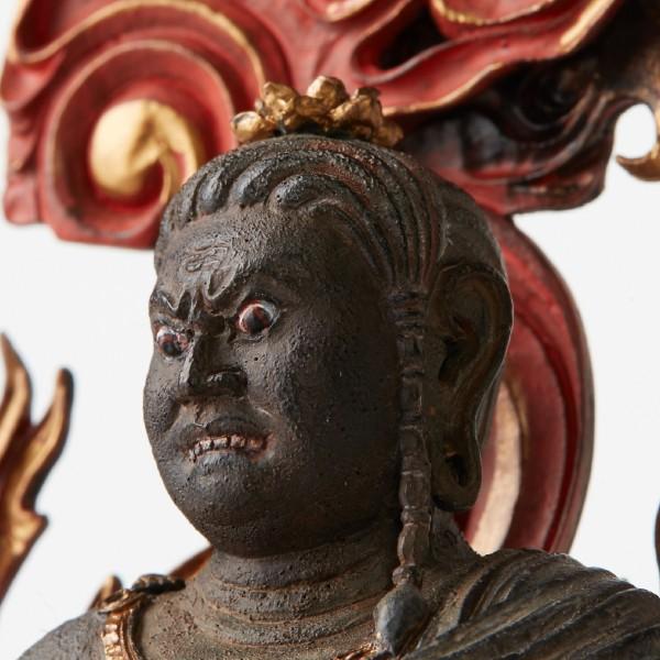 仏像「不動明王」(卓上ミニ仏像 阿修羅像 仏像フィギュア 手のひら