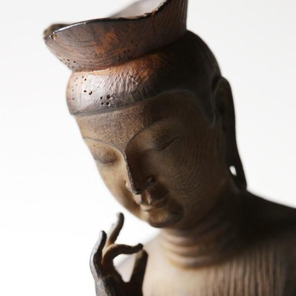 仏像「弥勒菩薩」(卓上ミニ仏像 阿修羅像 手のひらサイズ ミニ仏像