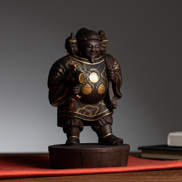 織田信長公祈願「三面大黒尊天」（大） (開運祈願仏像 卓上仏像 織田