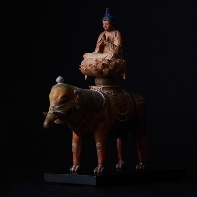 ミニ仏像TanaCOCORO[掌]「普賢菩薩騎象像」 (卓上ミニ仏像 仏像 