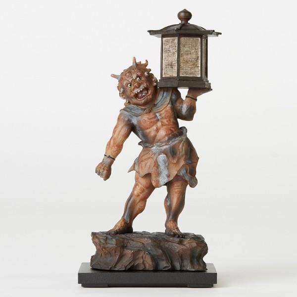 天燈鬼像 (送料無料 卓上ミニ仏像 仏像フィギュア 竜燈鬼 手のひらサイズ ミニ仏像 ポリストーン TanaCocoro 掌)_1