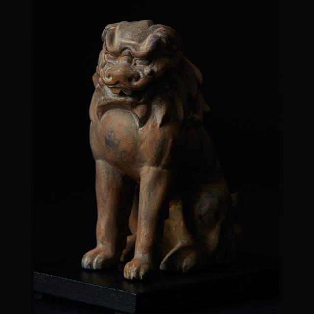 ミニ仏像TanaCOCORO[掌]WOOD「 獅子」 (木彫 卓上ミニ仏像 仏像