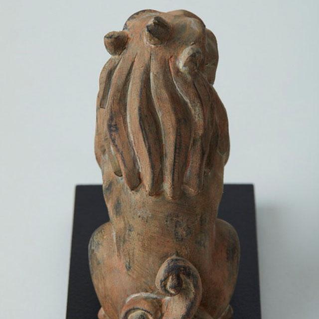 ミニ仏像TanaCOCORO[掌]WOOD「 狛犬」 (木彫 卓上ミニ仏像 仏像