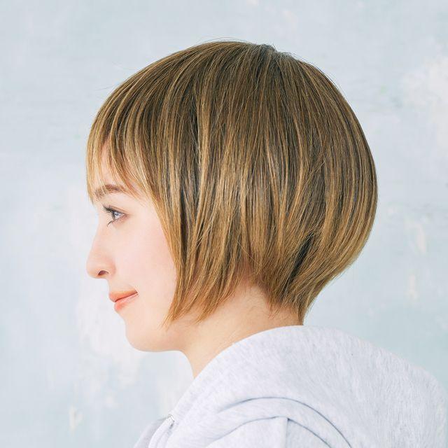 レディースウィッグ「スウィートクールショート (ミルクティーアッシュ