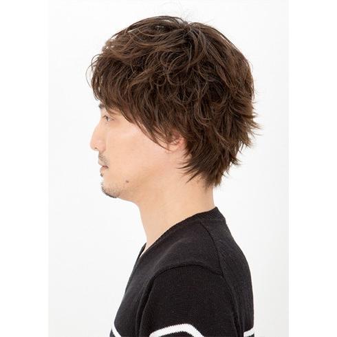 Lapin d'or Homme メンズウィッグ ラフグランジ(ローライトブラウン