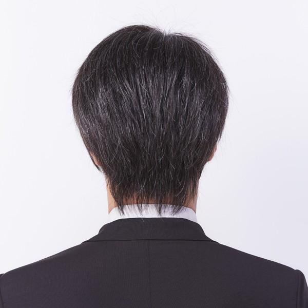 メンズウィッグ「オム・リーブル」ベーシックスタイル03 グレー白髪