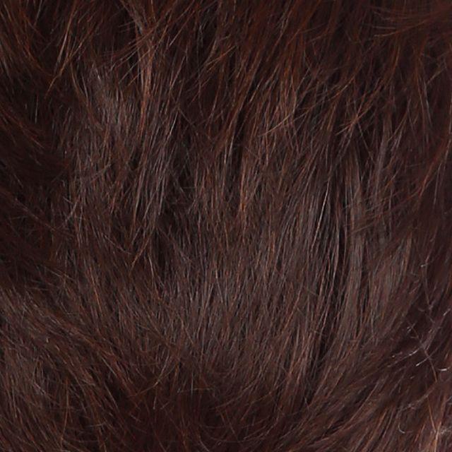 レディースフルウィッグ「リュネール」フローレンスショート／ブラウン (女性用 かつら 人毛ミックス 高級ウィッグ LUNAIRE 総手植え ストッパー付き)_4