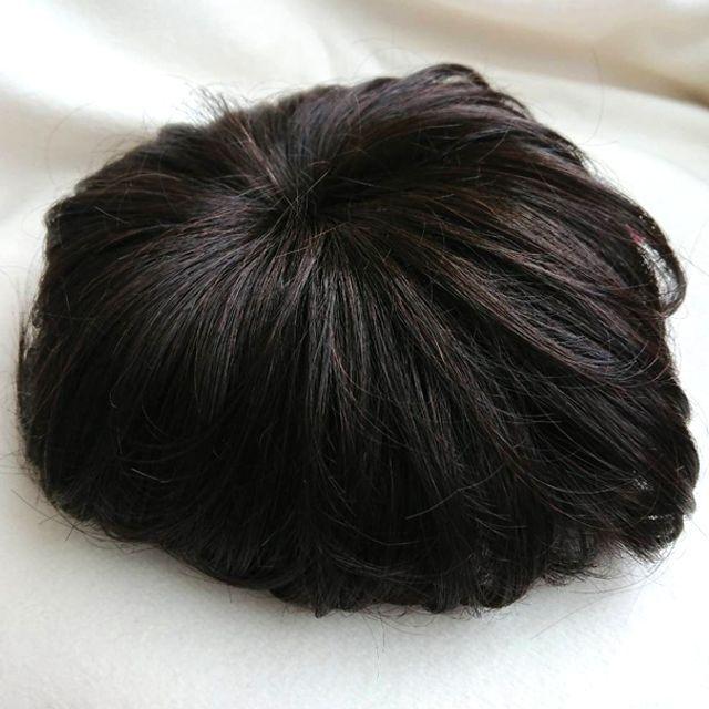 レディーストップヘアピース「リュネール」  (女性用部分かつら パーツウィッグ 人毛ミックス) レディーストップヘアピース「リュネール」 (女性用部分かつら パーツ