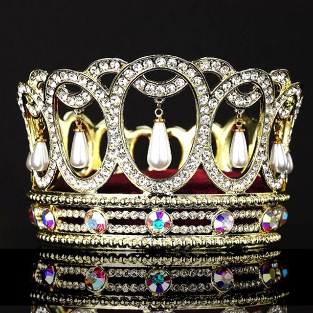 フランスアンティーク ティアラ クラウン 冠 王冠 フランスアンティーククラウン王冠ティアラメタル冠ドール