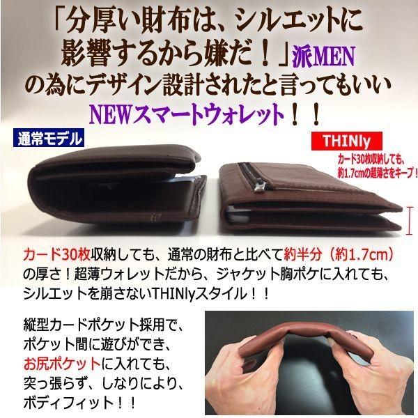 THINly[スィンリー]スーパースリム長財布BT02（カード収納30枚＋小銭