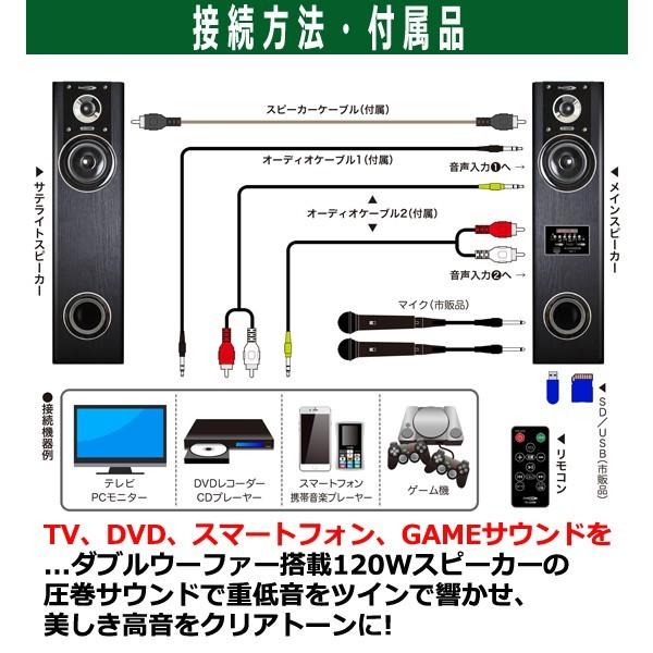 Vabel［ヴァベル］2.2ch重低音アンプ内蔵スピーカーシステム120W
