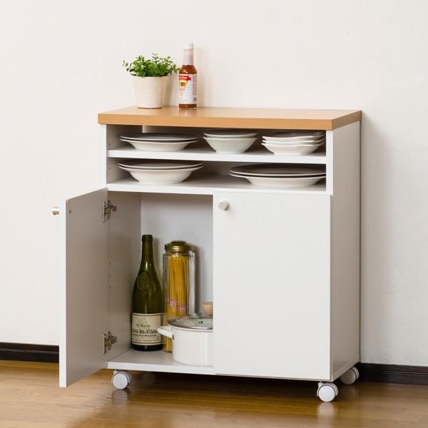 キッチンラック「キャスター付きスマートワゴン60KD」(家具 収納