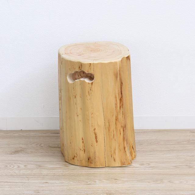 日本製ヒノキ切り株スツール(約W25×D25×H38cm) (檜 ひのき 日本製ヒノキ切り株スツール(約W25×D25×H38cm) (檜 ひのき