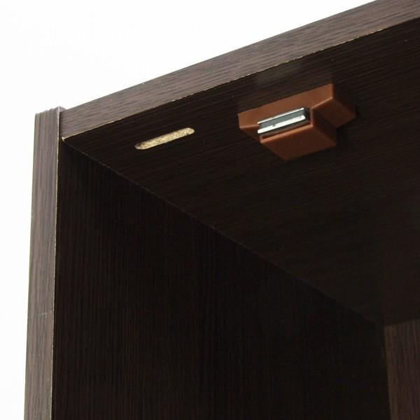 カギ付4段ボックスR (鍵付き扉収納マルチボックス ラック 棚 収納