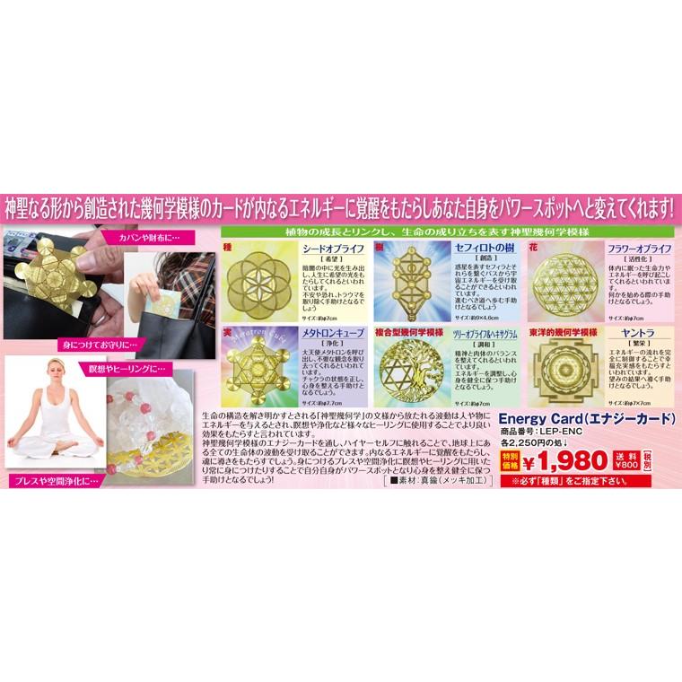 Energy Card(エナジーカード)(神聖幾何学模様/開運カード/空間浄化
