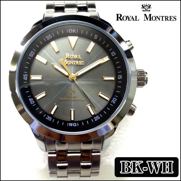 専用　 ロイヤルモントレス エメラルド入り ソーラー 腕時計 ロイヤルモントレスハイグレード・Rウェーブソーラー(メンズ,ウォッチ