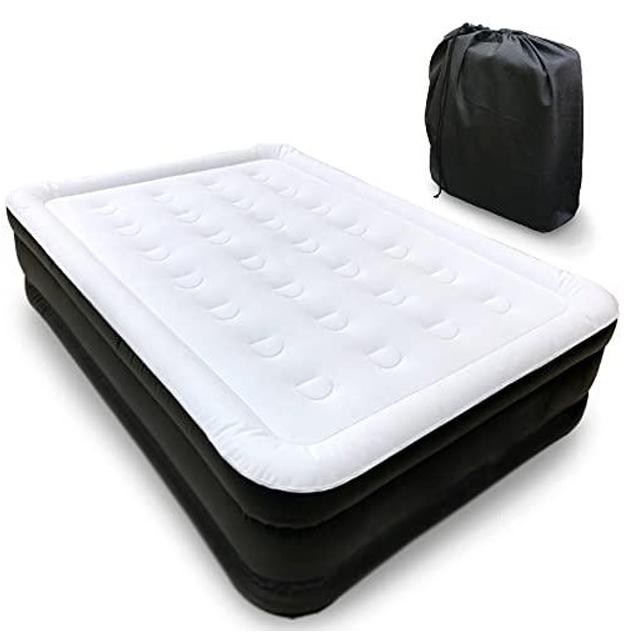 電動ポンプ内蔵約2分で完成！ダイヤル操作式エアーコイルベッド[ダブル