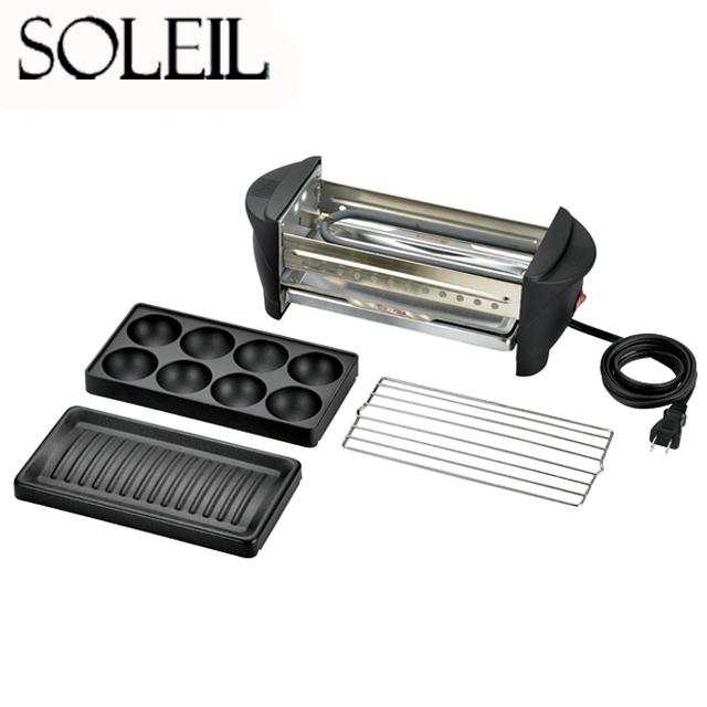 1-2人用が美味しく焼ける！SOLEIL[ソレイユ]卓上マルチ家呑み屋台 (波