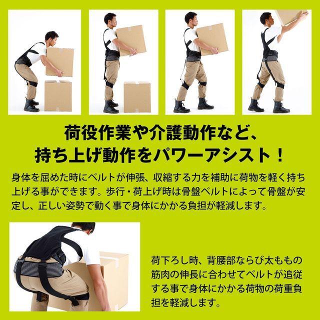 全身アシストパワースーツ (BLACK SUPPORTER 作業アシストウェア 男女
