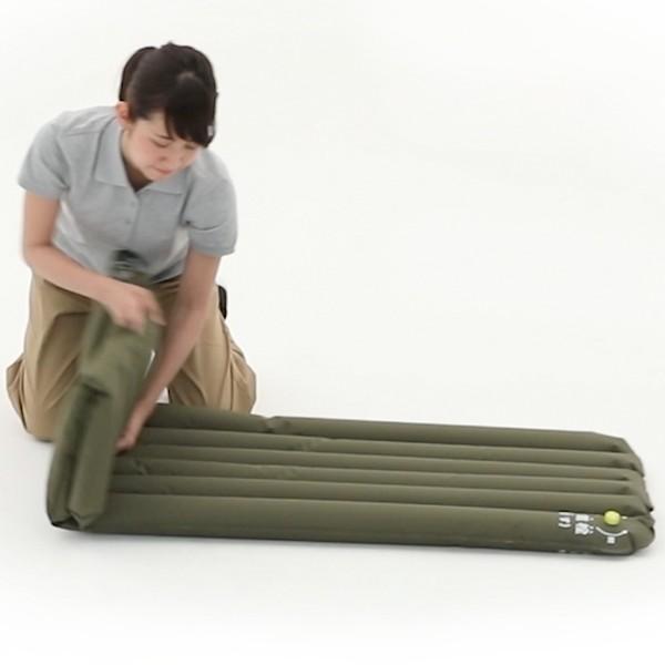 ポンプ内蔵！災害対策用エアマット「ポンプインエアマット」(災害対策