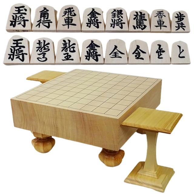 やま屋三寸脚付き将棋盤セット(駒&駒台付き) (本製 国産 3寸 やま屋三寸脚付き将棋盤セット(駒&駒台付き) (本製 国産 3寸