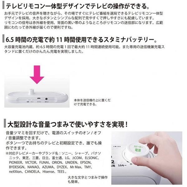 TVリモコン搭載ワイヤレス高音質パーソナルスピーカー[SLI-TS02 TVリモコン搭載ワイヤレス高音質パーソナルスピーカー[SLI-TS02